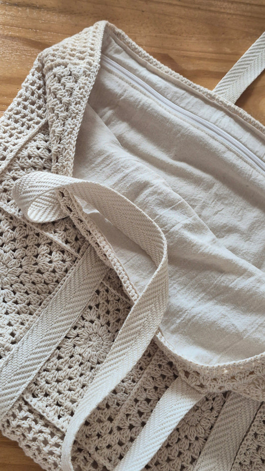 Bolso tejido a crochet