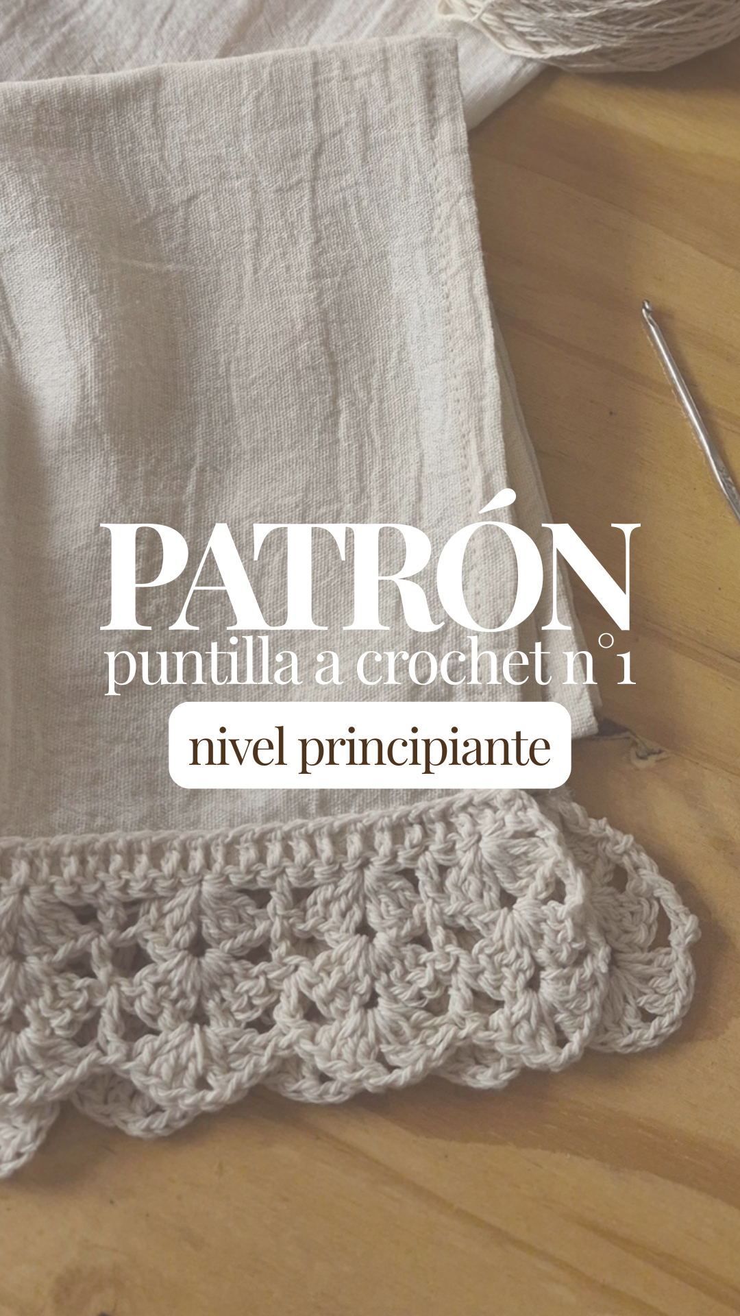 Patrón de puntilla a crochet n°1
