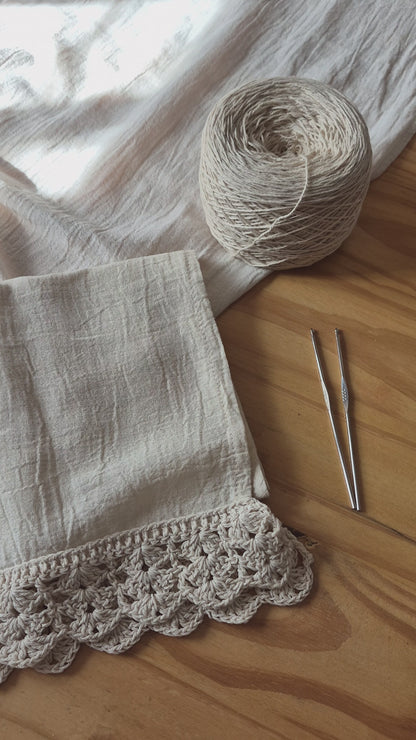 Curso de puntilla a crochet n°1