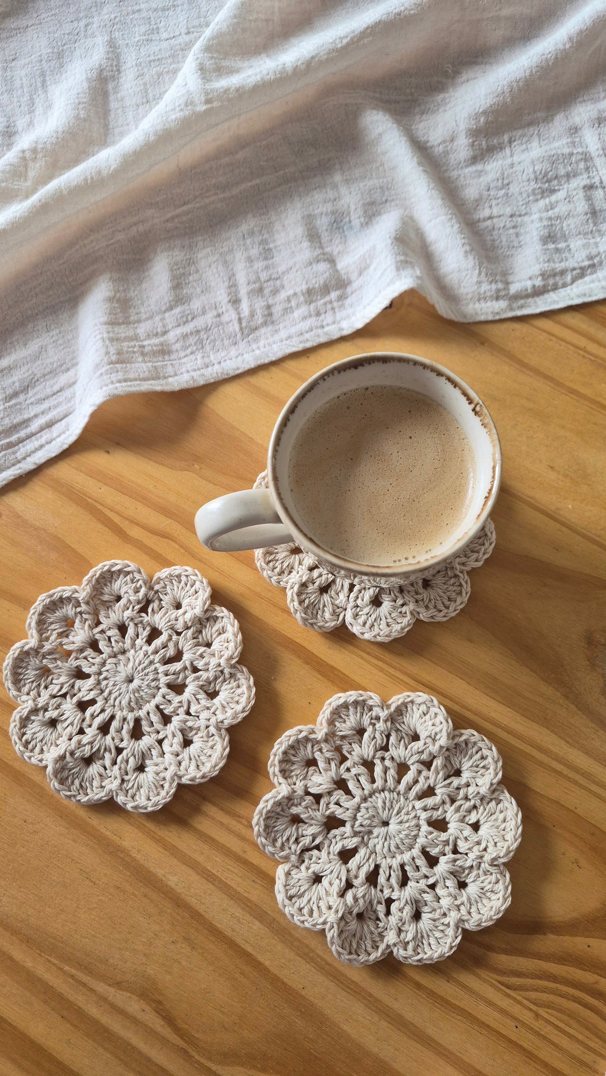 Cursos de posavasos a crochet