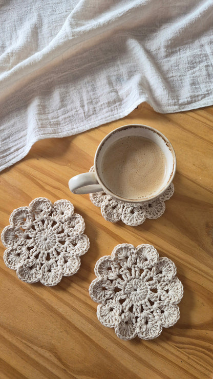 Cursos de posavasos a crochet