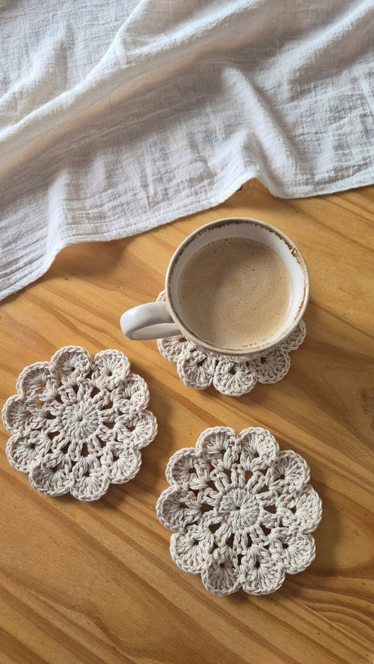 Cursos de posavasos a crochet